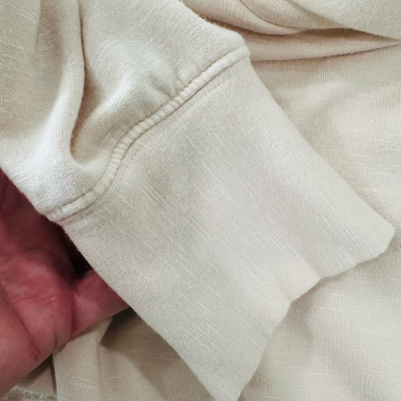 Fabletics Cream Hoodie Sweatshirt - Picture 4 of 4